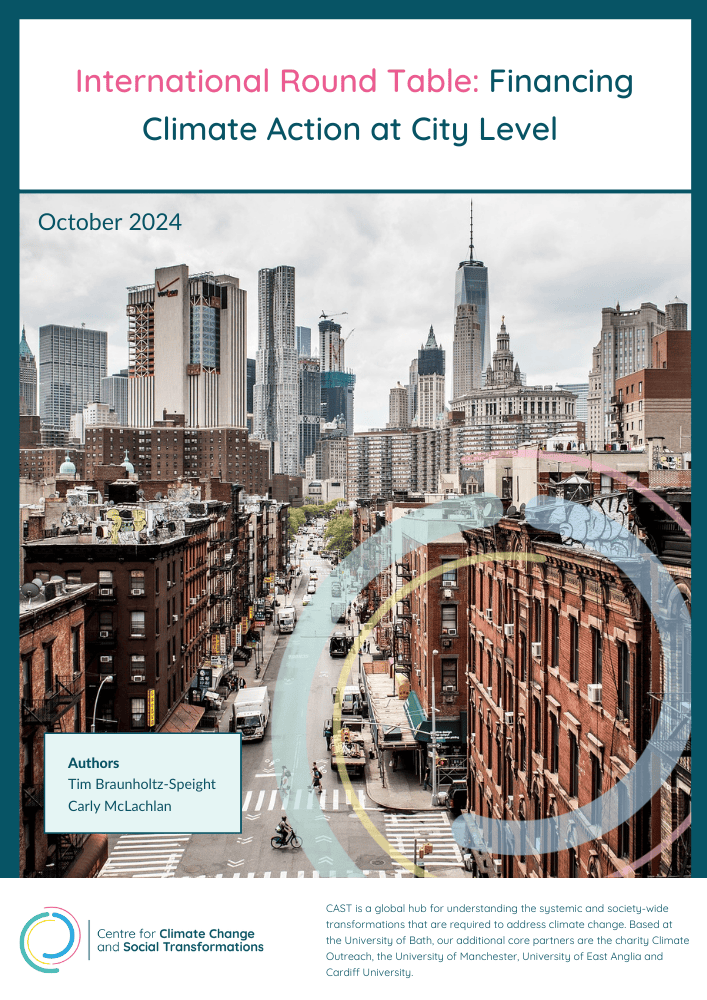 International Round Table: Financing Climate Action at City Level